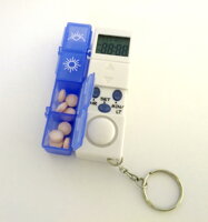 Pilulier electronique hebdomadaire avec alarme DoseControl - ouvert