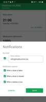 Paramètres de notification | DoseControl App