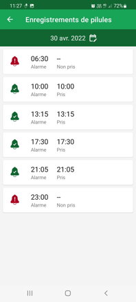 Pilulier BLUETOOTH automatique intelligent DoseControl | Avec chargeur | Modèle 2021 | Couvercle blanc | Modèles de dosage en français | Contrôle et surveillance à distance via l'application Android