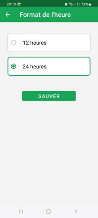 Réglage du format de l'heure 12 vs 24 heures