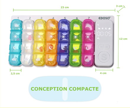 Un design pratique et des dimensions compactes